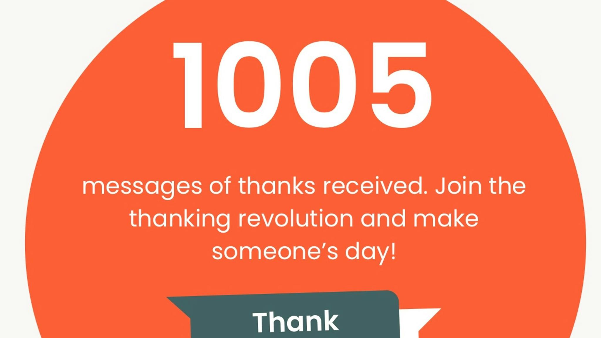 One Thousand Messages Of Thanks